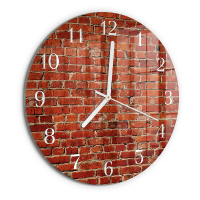 Horloge ronde Mur de briques