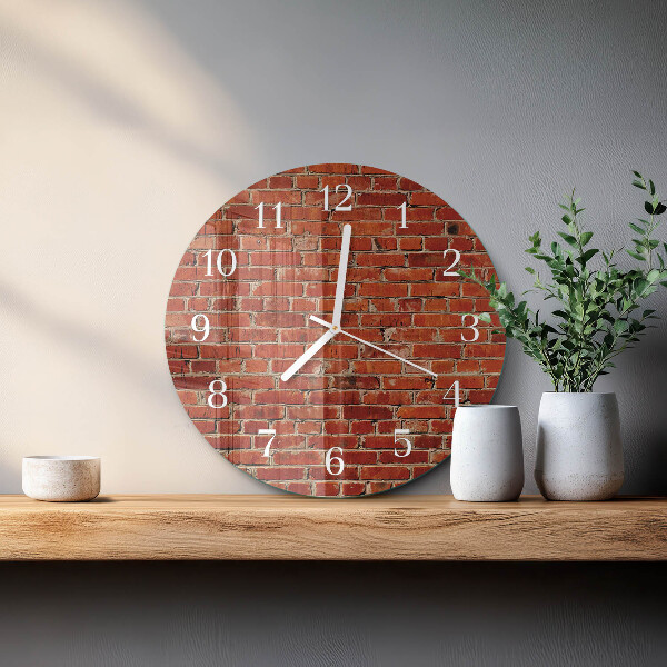 Horloge ronde Mur de briques