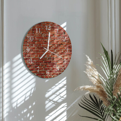 Horloge ronde Mur de briques