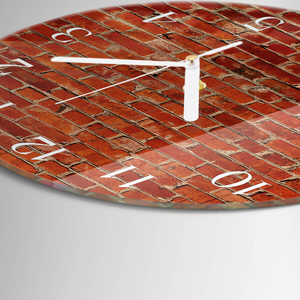 Horloge ronde Mur de briques