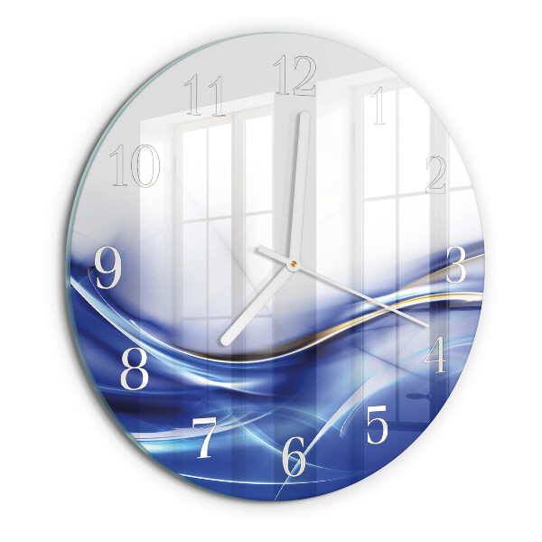 Horloge ronde Lignes abstraites