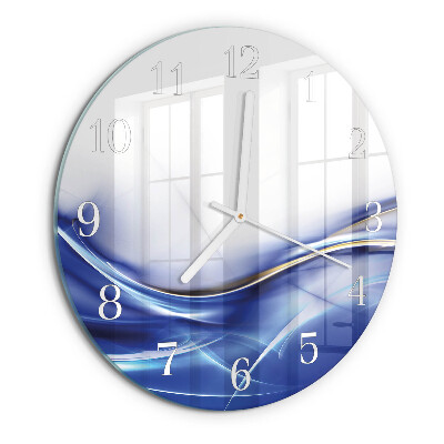 Horloge ronde Lignes abstraites