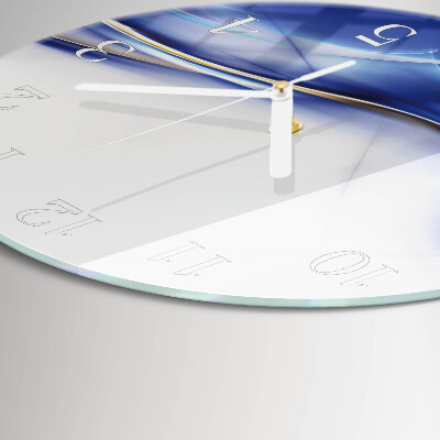Horloge ronde Lignes abstraites