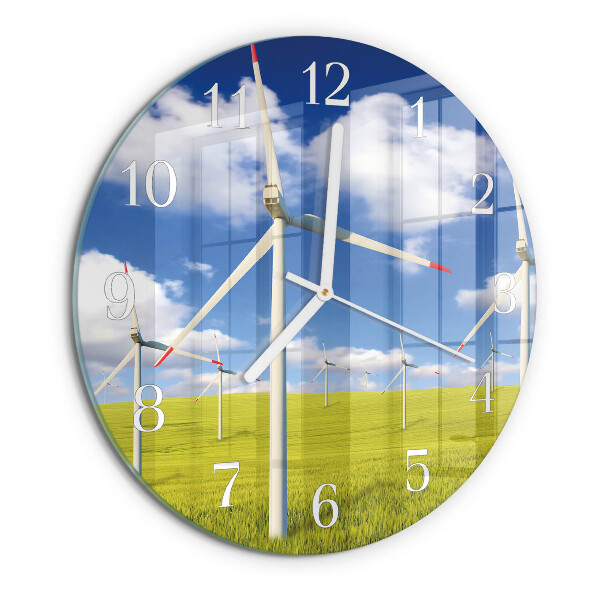 Horloge ronde Parc éolien