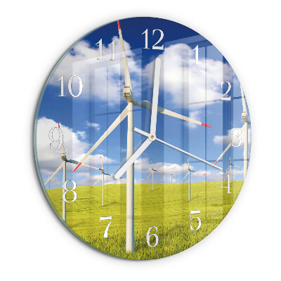 Horloge ronde Parc éolien