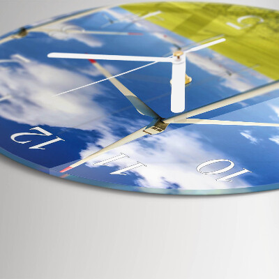 Horloge ronde Parc éolien