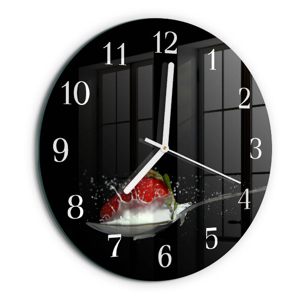 Horloge ronde Fraise