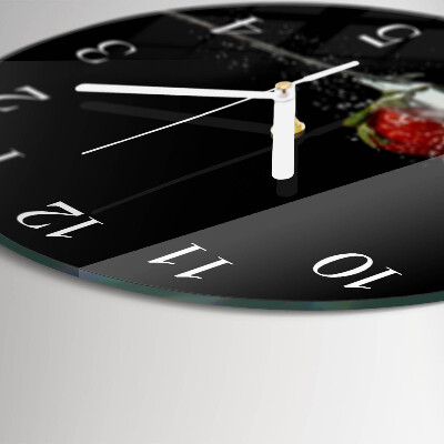 Horloge ronde Fraise