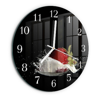 Horloge ronde Fraise