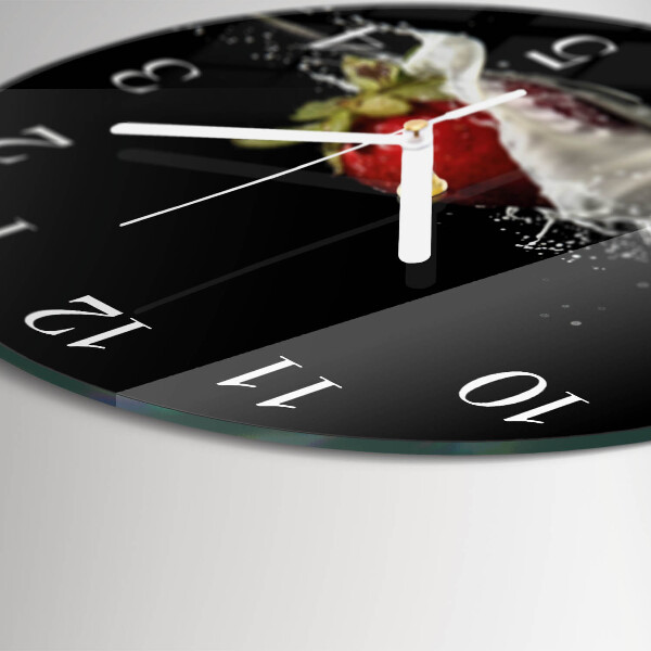 Horloge ronde Fraise