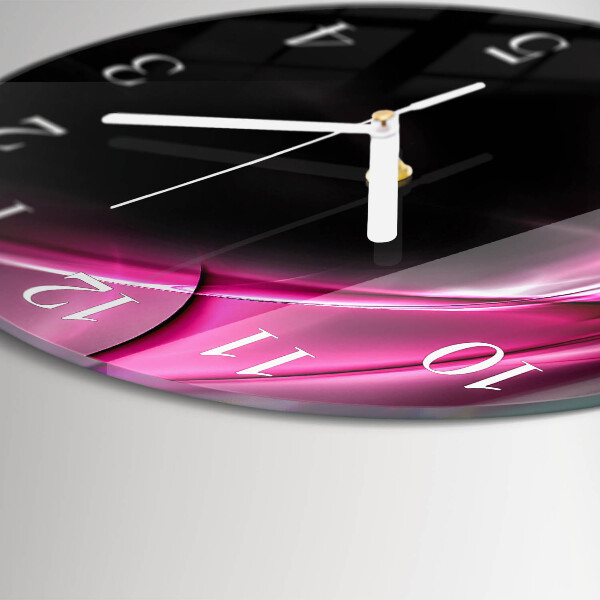 Horloge ronde Lignes abstraites
