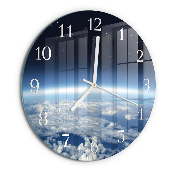 Horloge ronde L'univers de la Terre
