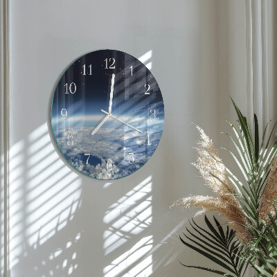 Horloge ronde L'univers de la Terre