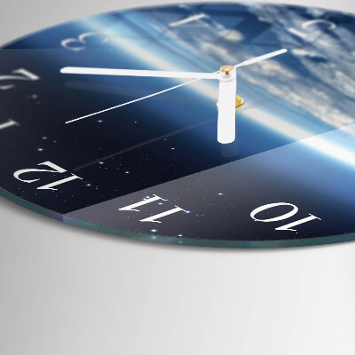 Horloge ronde L'univers de la Terre