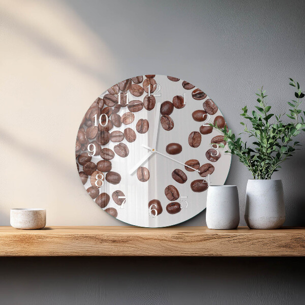 Horloge ronde Café en grains