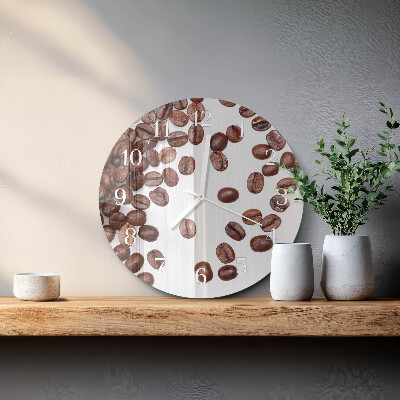 Horloge ronde Café en grains