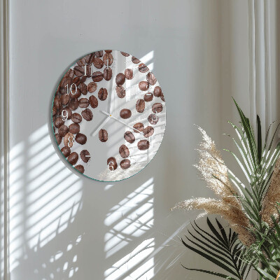 Horloge ronde Café en grains