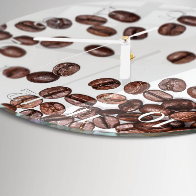 Horloge ronde Café en grains