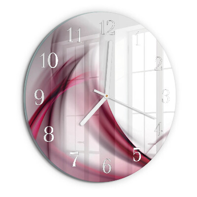 Horloge ronde Lignes abstraites