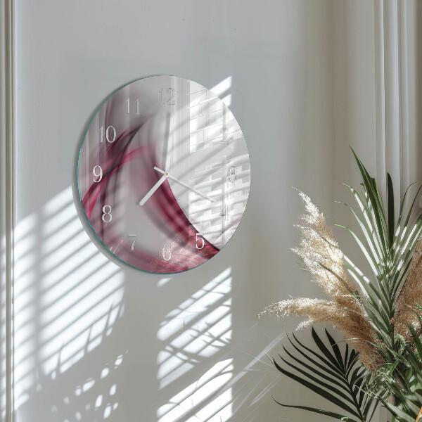 Horloge ronde Lignes abstraites