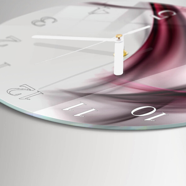 Horloge ronde Lignes abstraites