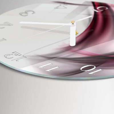 Horloge ronde Lignes abstraites
