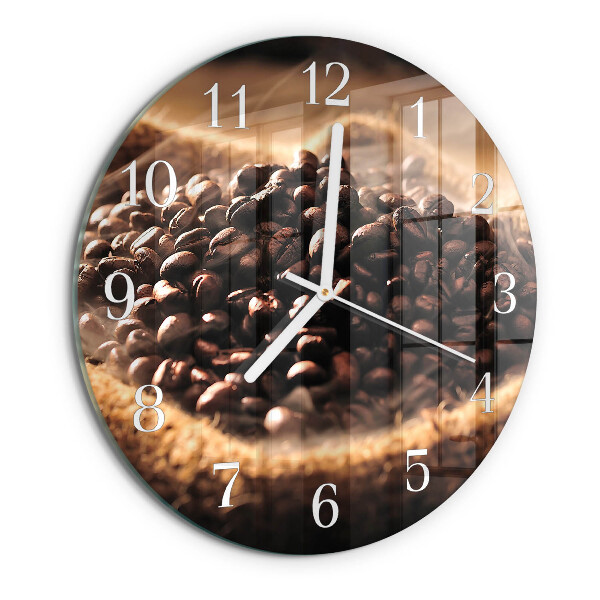 Horloge ronde Café en grains