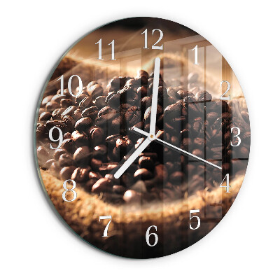 Horloge ronde Café en grains