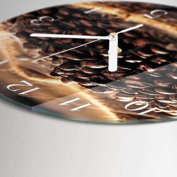 Horloge ronde Café en grains
