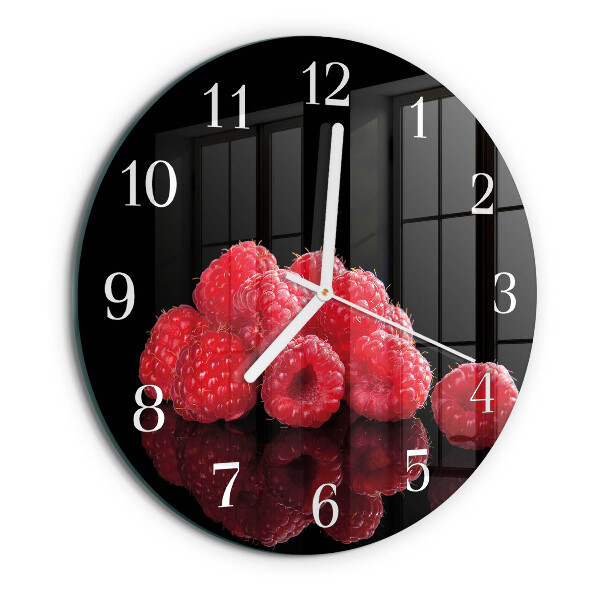 Horloge ronde Framboises