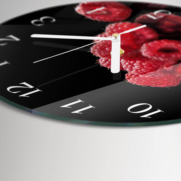 Horloge ronde Framboises