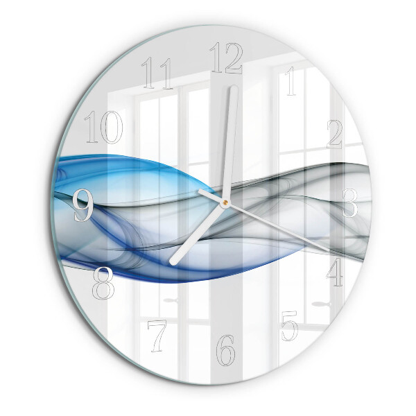 Horloge ronde Fumée abstraite