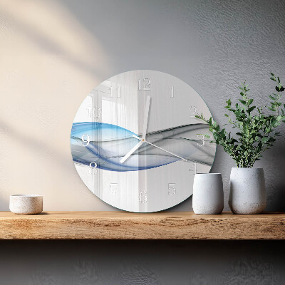 Horloge ronde Fumée abstraite