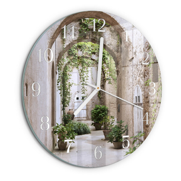 Horloge ronde Plantes d'avenue