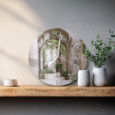 Horloge ronde Plantes d'avenue
