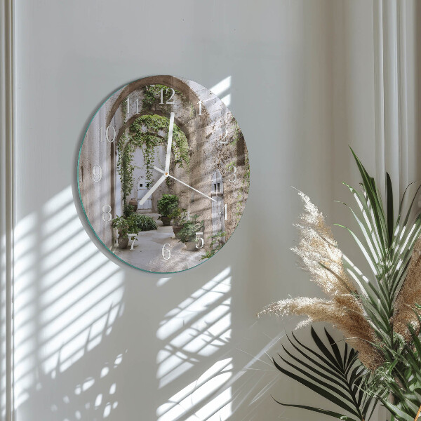 Horloge ronde Plantes d'avenue