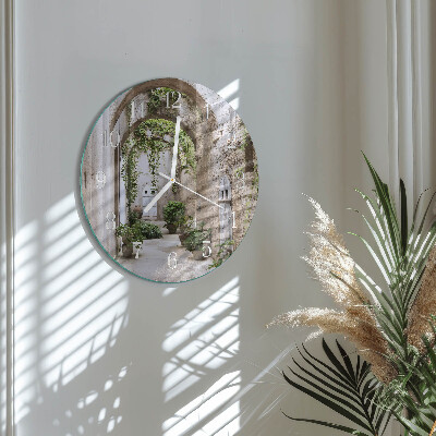 Horloge ronde Plantes d'avenue