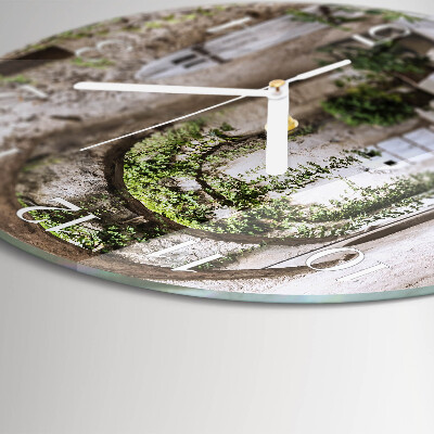 Horloge ronde Plantes d'avenue