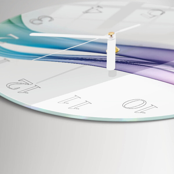 Horloge ronde Lignes abstraites