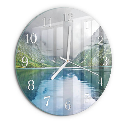 Horloge ronde Lac de montagne
