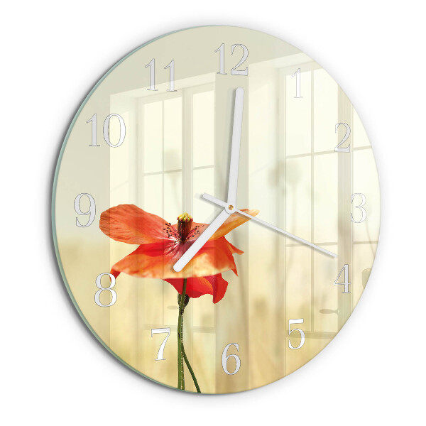 Horloge ronde Pavot