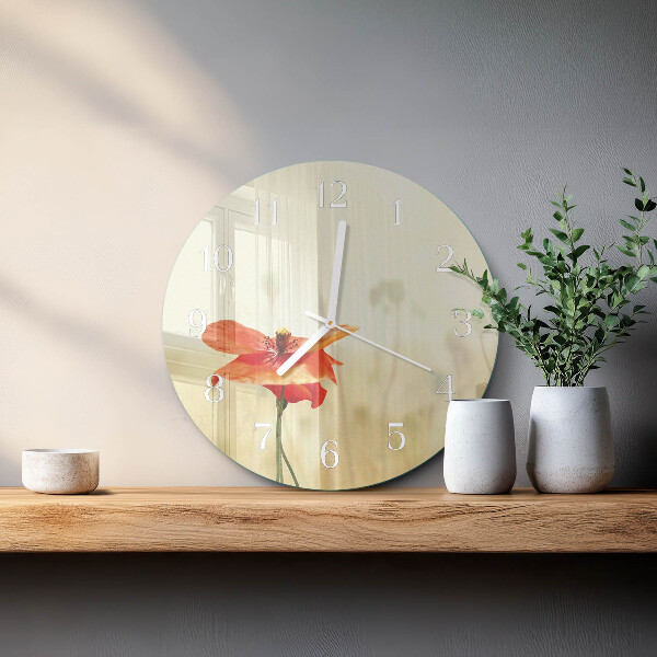 Horloge ronde Pavot
