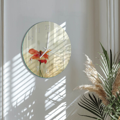 Horloge ronde Pavot