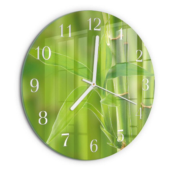 Horloge ronde Plante de bambou