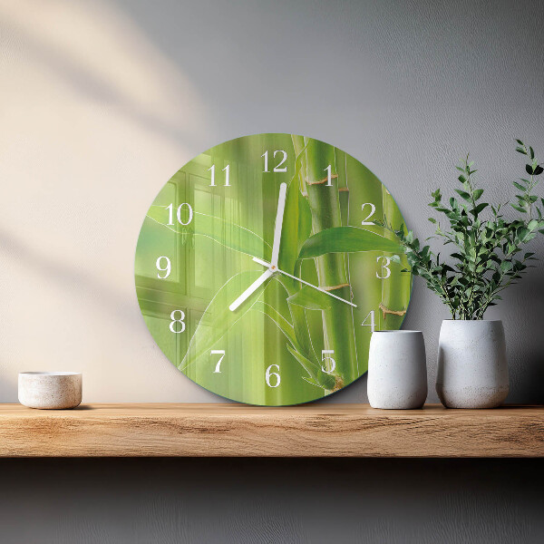 Horloge ronde Plante de bambou
