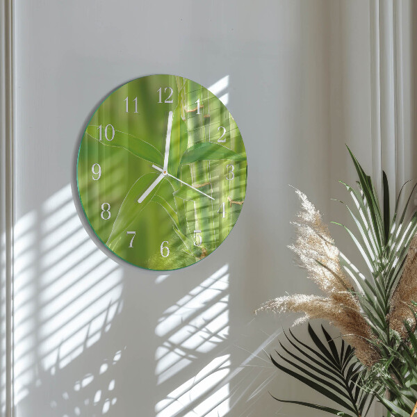 Horloge ronde Plante de bambou