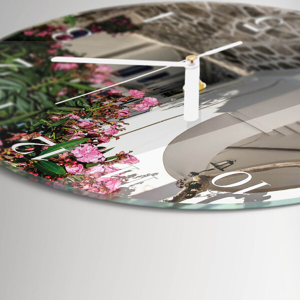 Horloge ronde Allée des fleurs
