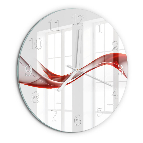 Horloge ronde Lignes abstraites