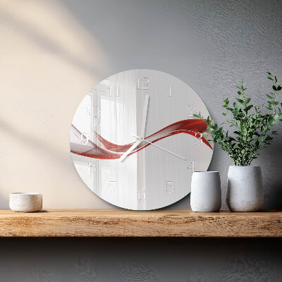 Horloge ronde Lignes abstraites