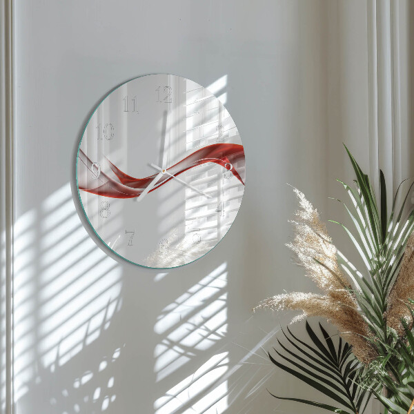 Horloge ronde Lignes abstraites
